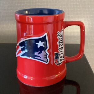 New New England Patriots Coffee Mug NFL Football Red Blue
